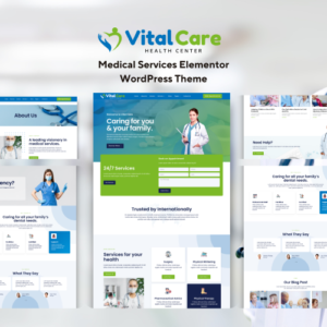 Vital Care – Thème WordPress pour services médicaux polyvalents