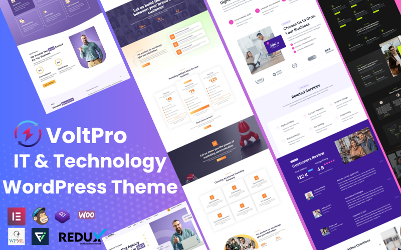 VoltPro – Thème WordPress pour l’informatique et la technologie