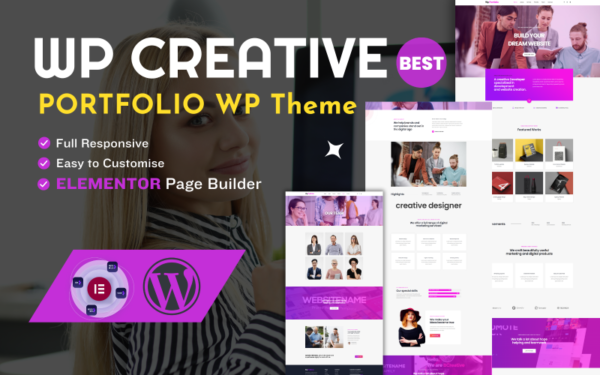 Thème WordPress réactif WpCreative Pro Portfolio