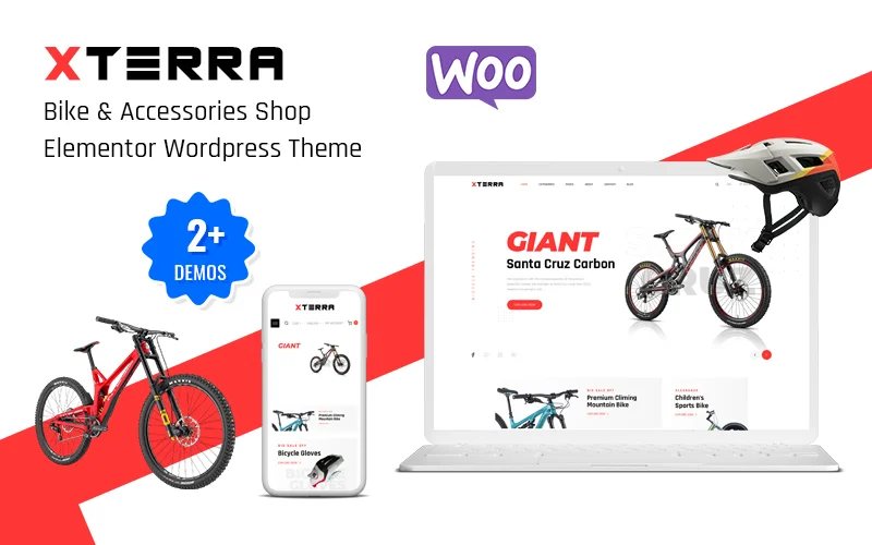 Xterra – Boutique de vélos et d’accessoires Thème WordPress Elementor Thème WordPress