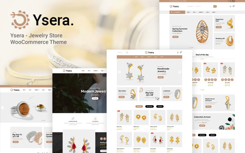 Ysera – Thème WooCommerce pour bijouterie