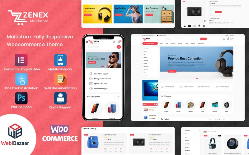 Zenex – Thème WooCommerce polyvalent pour le commerce électronique