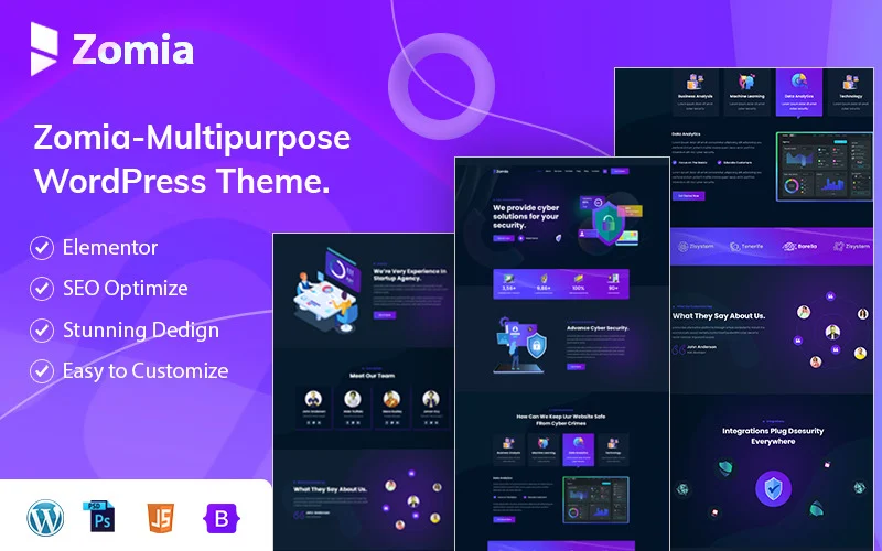 Zomia – Thème WordPress pour la cybersécurité